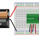 【外付水晶なしで超省電力化】Arduino チップ単体動作（ATMEGA328P-AU使用）
